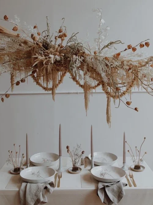 Szárazvirág bérelhető dekorcsomag