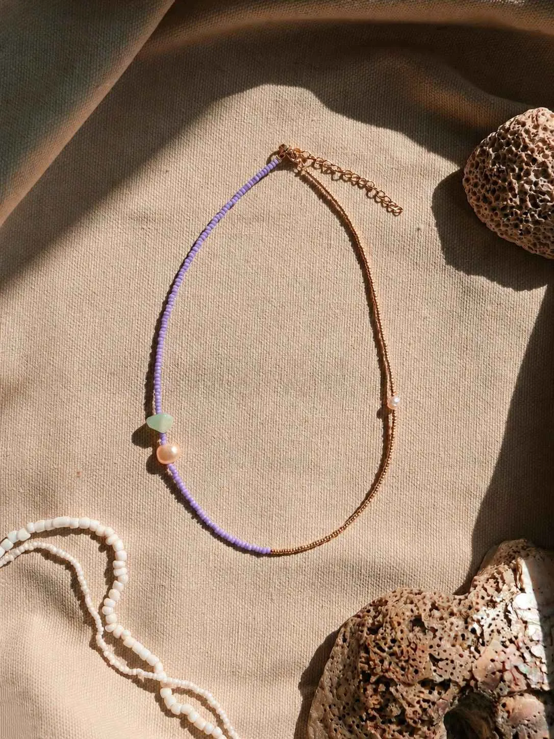 IMAHI necklace – lilac amazonite